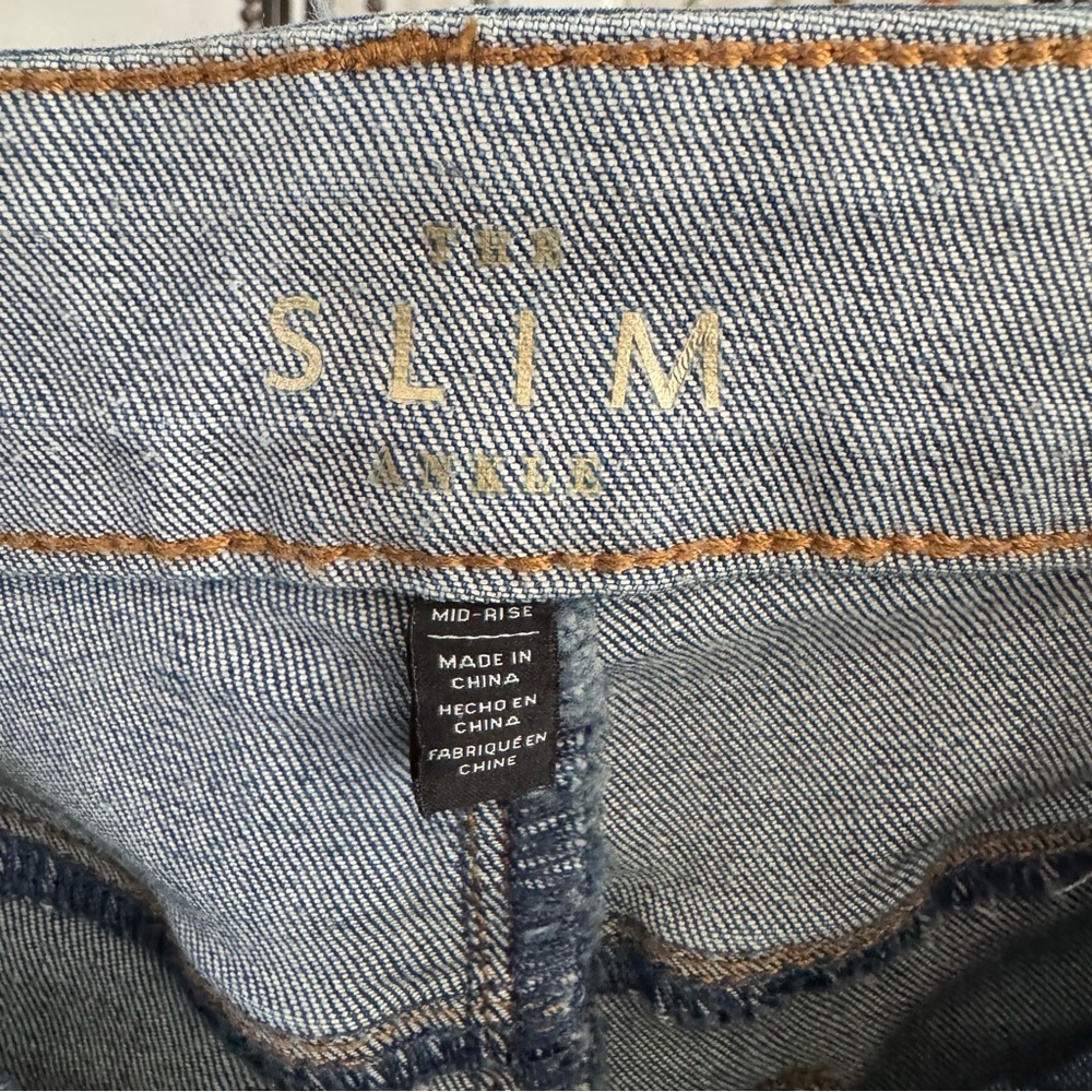 White House Black Market Skinny Denim Jean Rivet Western Elevated Basic Size 4 - Picture 7 of 10